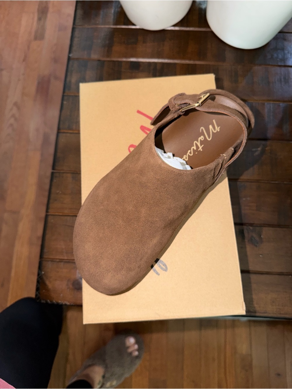 Matisse Brown Suede Slingback Clog